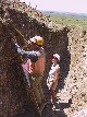 Dr. Rocks, Jim McCalpine at the Fault Scarp - Teresa Seitz